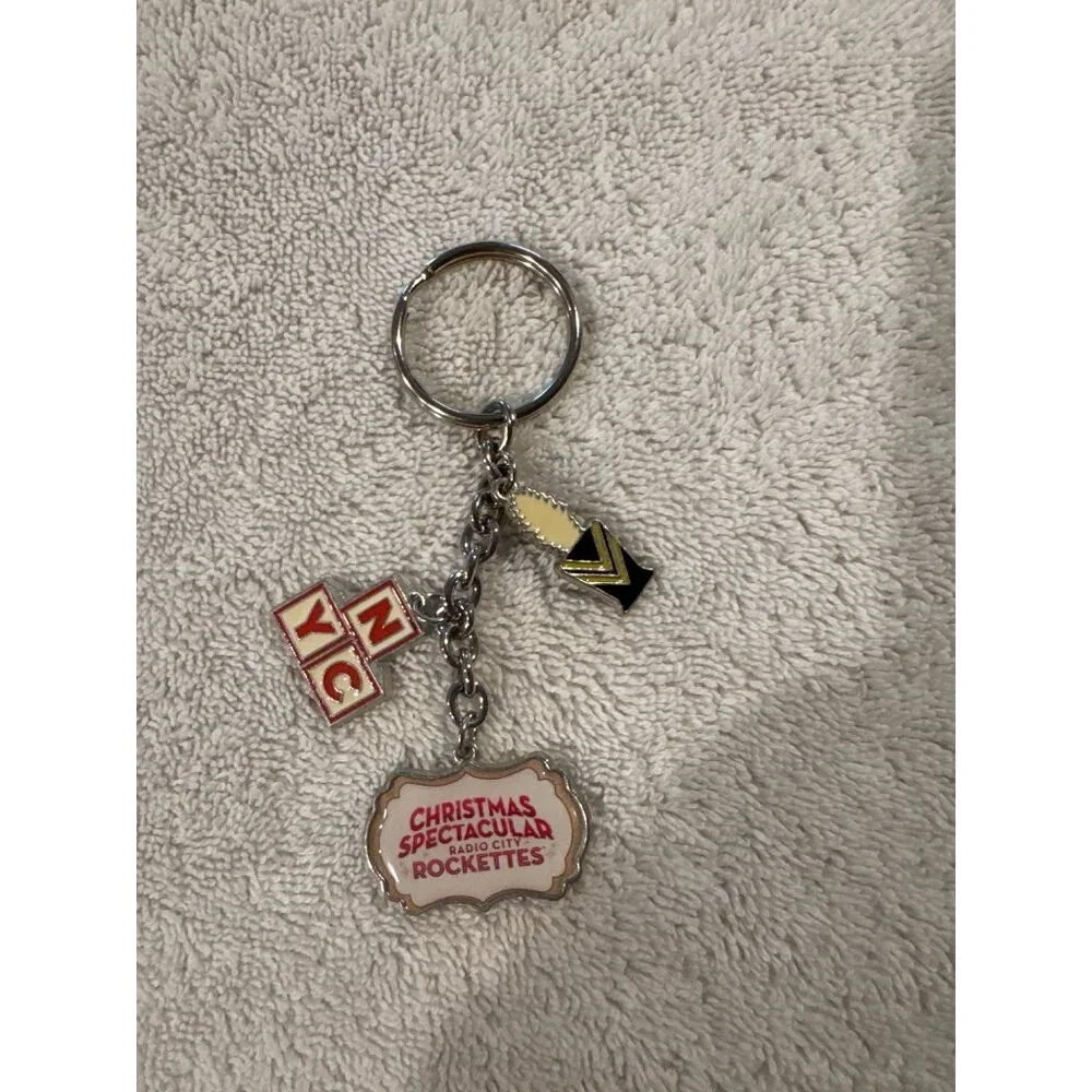 Christmas Spectacular Radio City Rockettes NYC Keychain With Charms